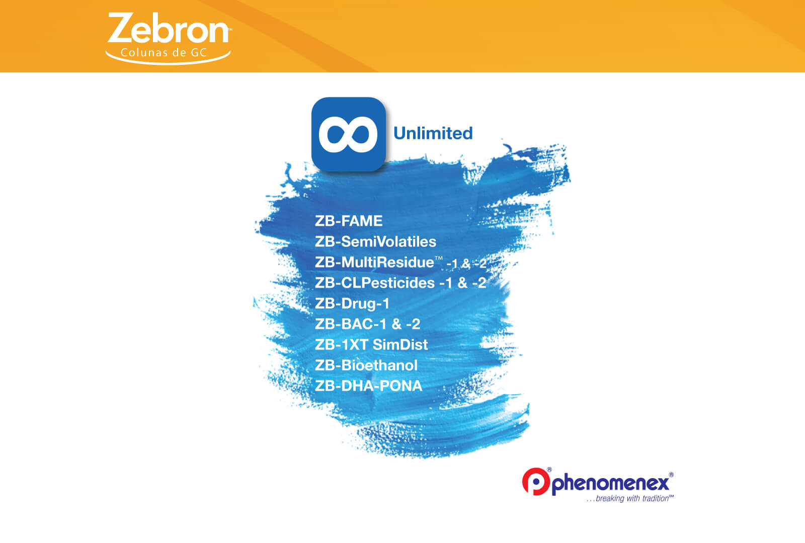 Colunas Zebron™ Unlimited – Análises Petroquímicas