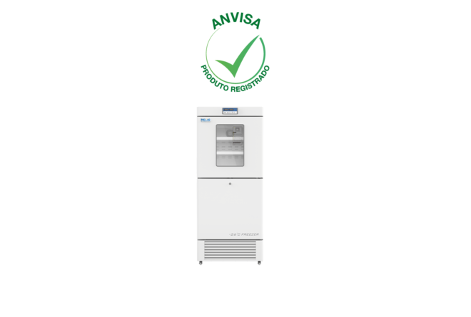 Refrigerador (2°~ 8°C) e Freezer (-10° ~ -26°C) Vertical Combinado 450L - YCD-EL450