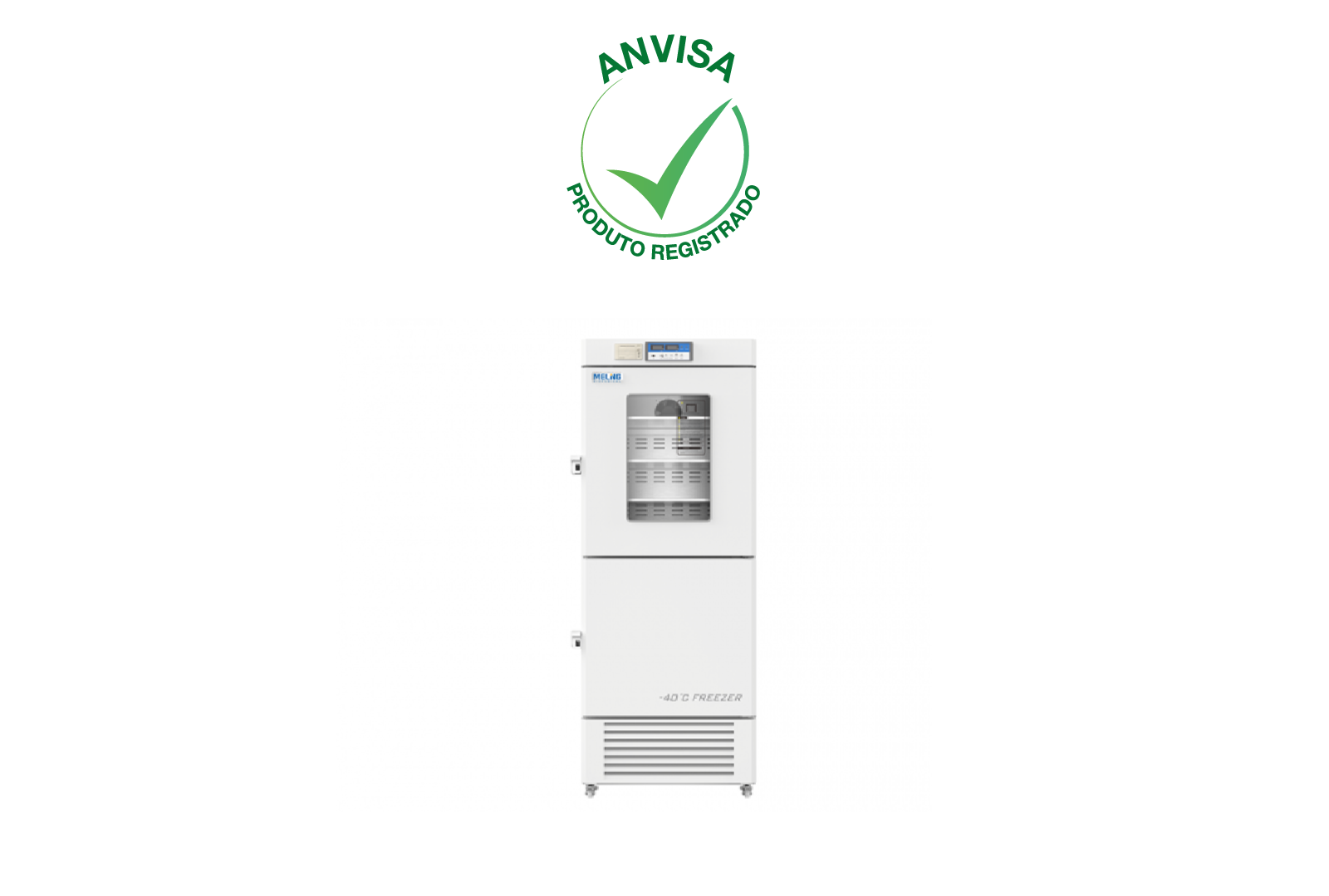 Refrigeradores (2°~ 8°C) e Freezers (-10° ~ -40°C) Vertical Combinados 289L –  YCD-FL289
