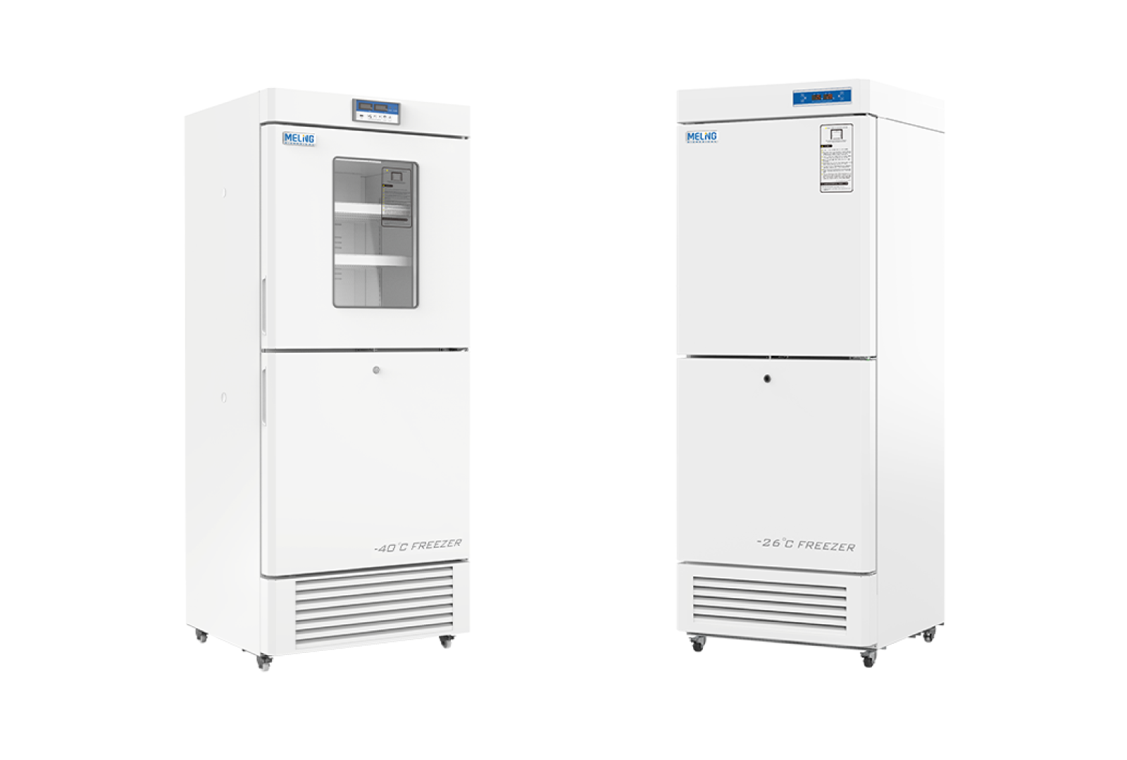 Refrigeradores (2°~ 8°C) e Freezers (-10° ~ -26°/-40°C) Vertical Combinados