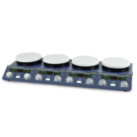 Agitador Magnético com 4 placas Aquecedoras – TP-4