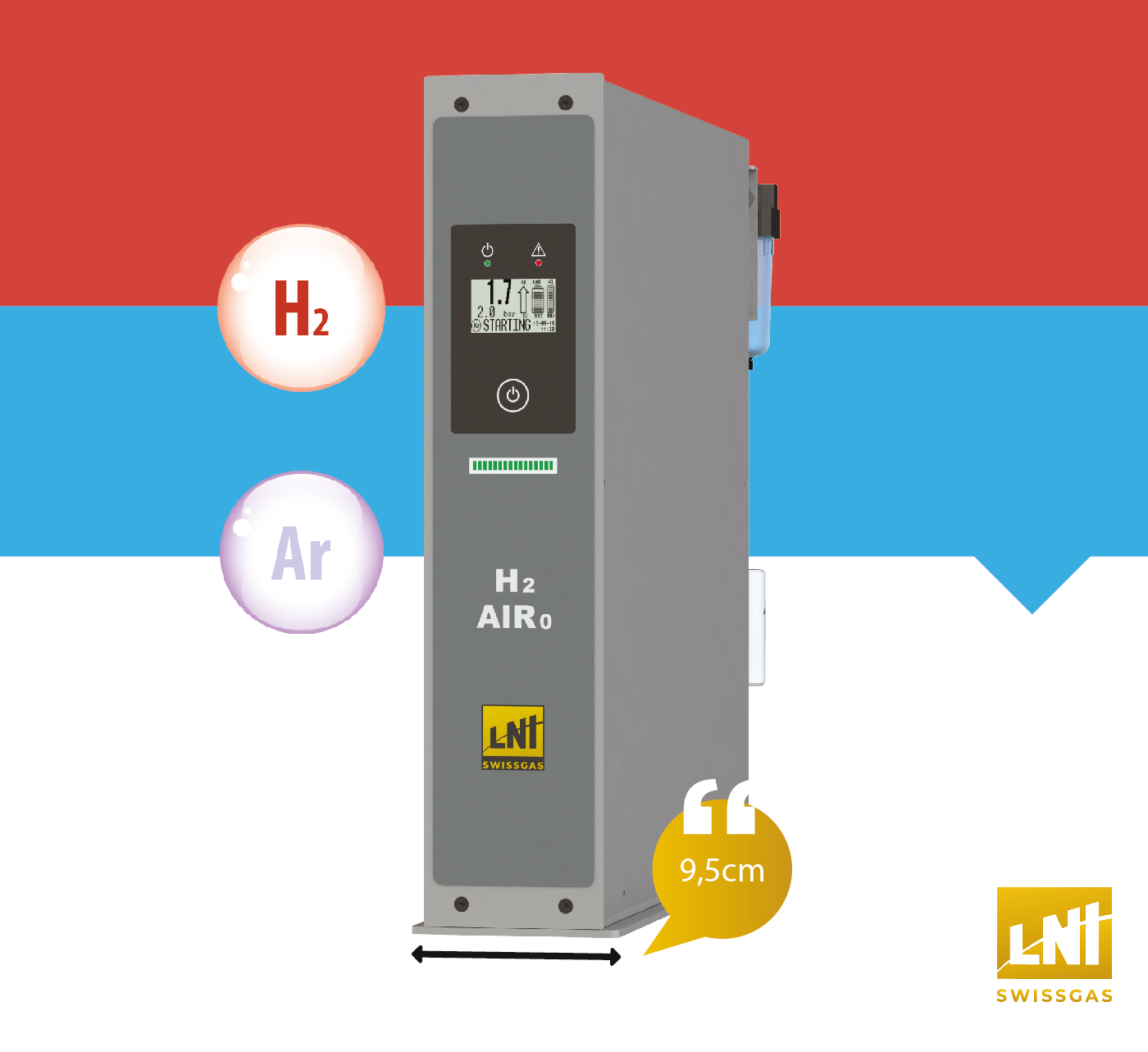 HGA ST BASIC – Gerador de Hidrogênio com Ar Zero