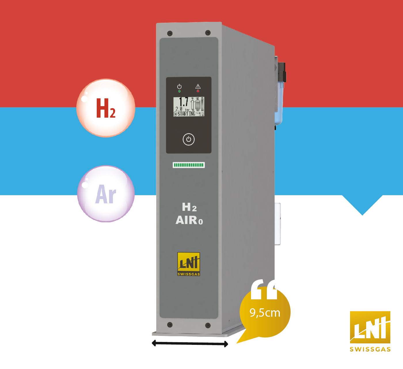 HGA ST PRO – Gerador de Hidrogênio com Ar Zero