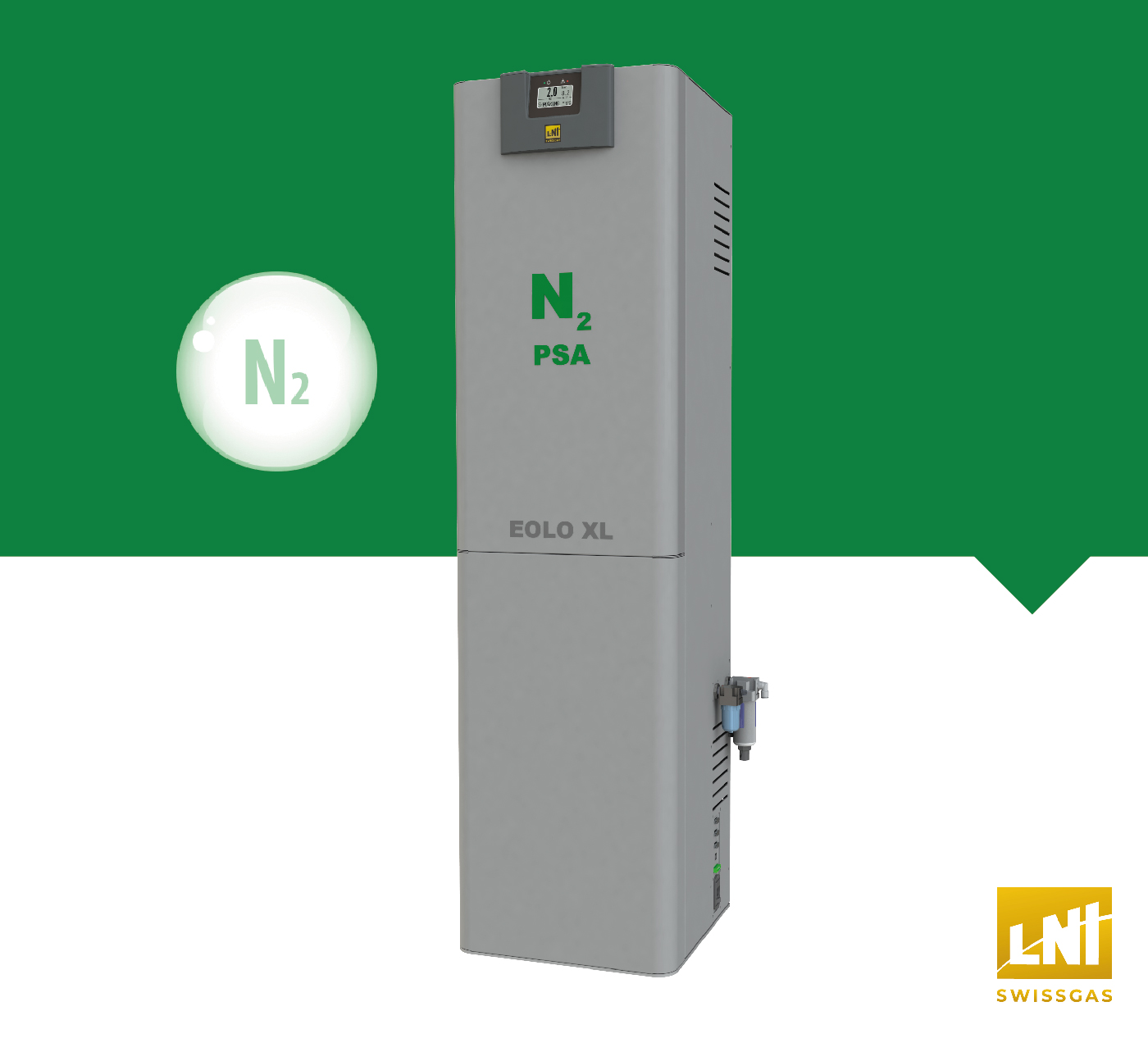 NG EOLO XL – Ultra Alta Pureza Gerador de Nitrogênio