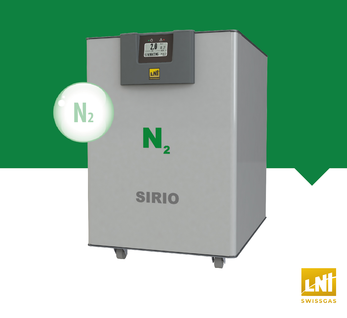 NG SIRIO – Gerador de Nitrogênio de Ultra Alto Grau de Pureza