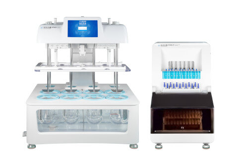 Dissolutor com 8 Vasos – RT600 – RT600-AT RT600-UV Dissolutor com 8 Vasos - RT600 - RT600-AT RT600-UV